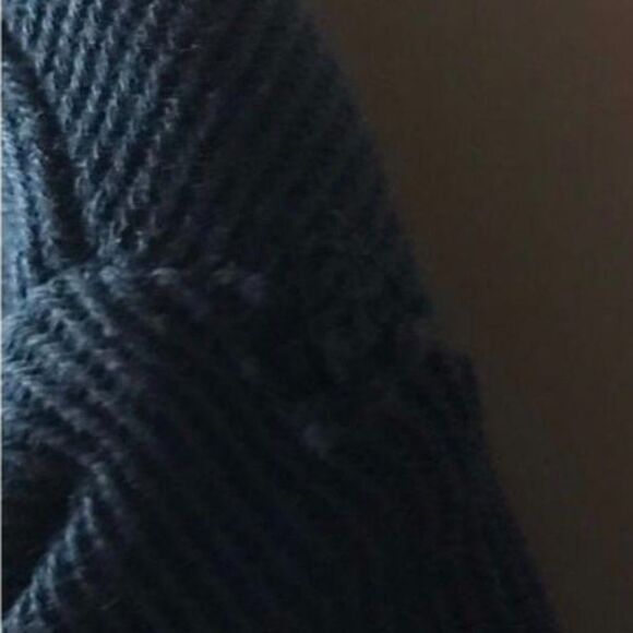 TD Thomas Dean Men's Navy Blue Quarter Zip Pullover Sweater Size M GUC - Picture 5 of 11